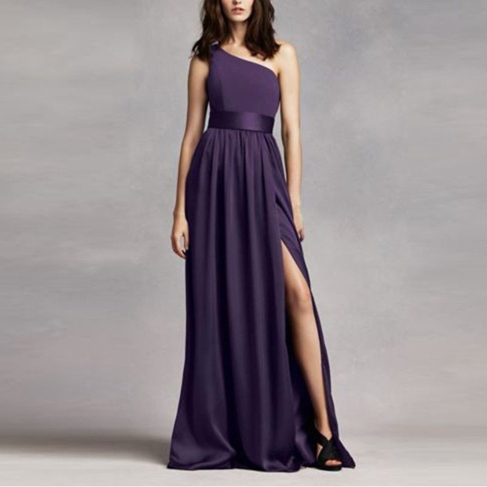Simply Vera Vera Wang One-Shoulder Purple Dress